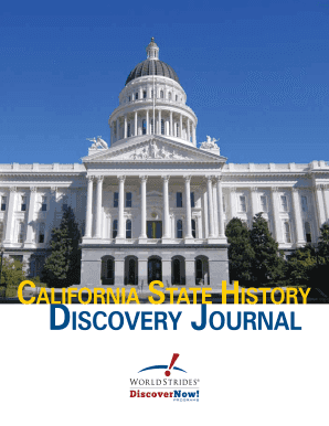 California State History Discovery Journal