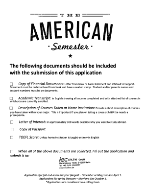 Michigan State University Application