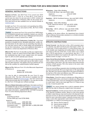 2014 Wisconsin Form 1X
