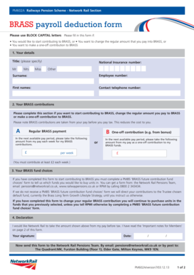 BRASS Payroll Deduction Form