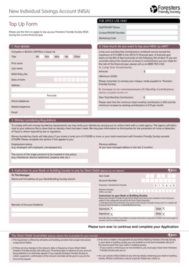 NISA Top Up Form