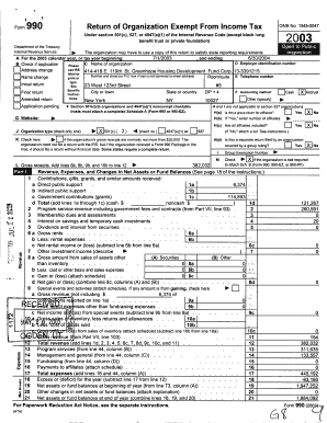 Form 990 Return of Organization Exempt From Income Tax