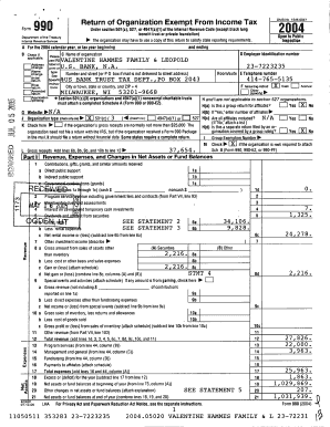 Form 990 Return of Organization Exempt From Income Tax