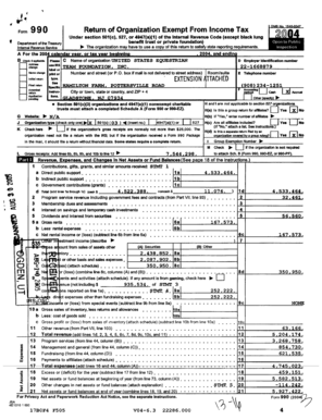 Form 990 Return of Organization Exempt From Income Tax