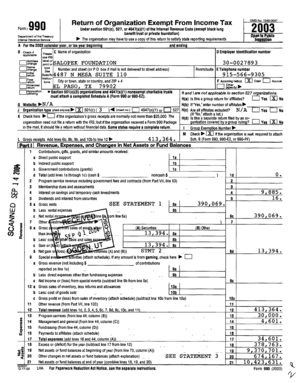 IRS Form 990 for Exempt Organizations