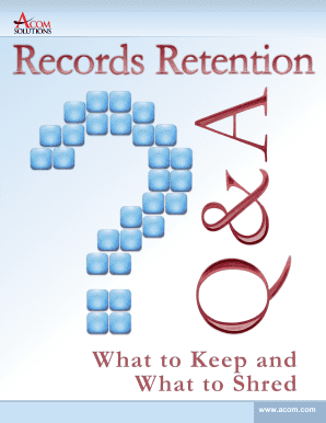 Records Retention Q & A Guide