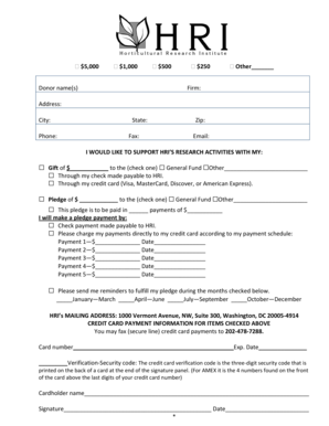 HRI Donation Form