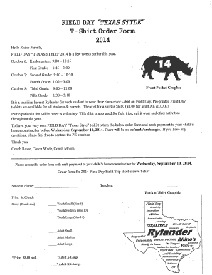 field day t shirt order forms word document