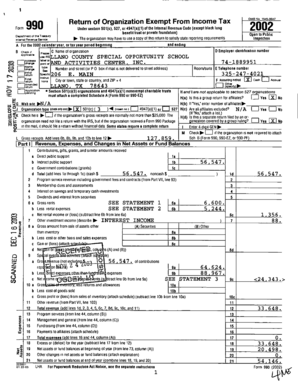 IRS Form 990 for Exempt Organizations