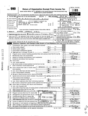 Form 990 Return of Organization Exempt From Income Tax