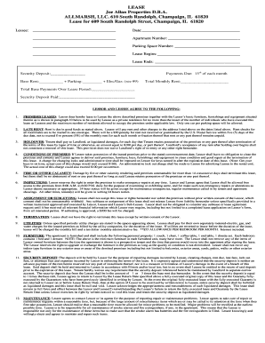 Residential Lease Agreement