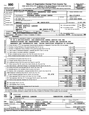 Form 990 Tax Exemption Application
