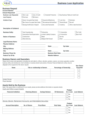 Business Loan Application Form