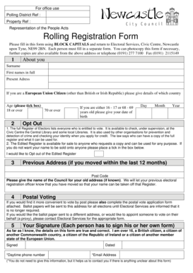 UK Rolling Registration Form