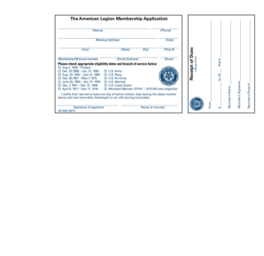 American Legion Membership Application