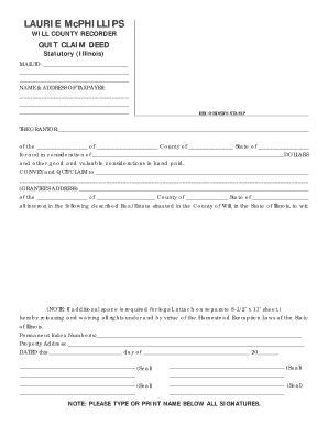 Illinois Quit Claim Deed