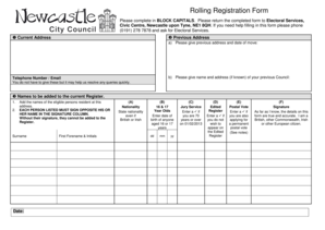 UK Voter Registration Form