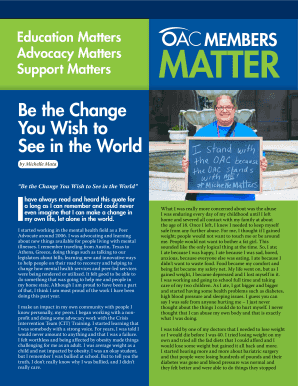 Obesity Action Coalition Membership Application