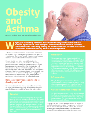 Obesity and Asthma Membership Application