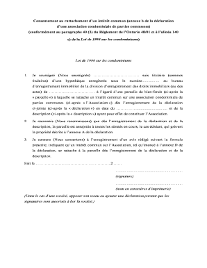 Consentement au rattachement d’un intérêt commun