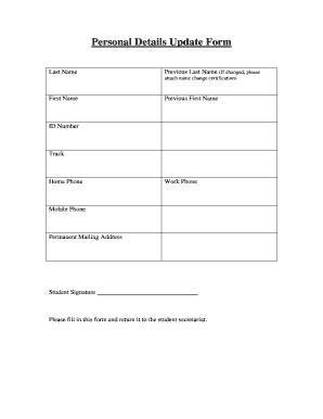 Personal Details Update Form.doc - portal idc ac