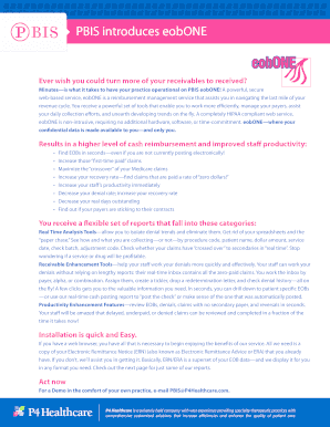 PBIS eobONE Reimbursement Management Service