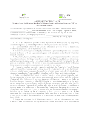 Agreement of Purchaser