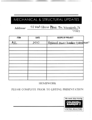 Texas Seller's Disclosure Notice