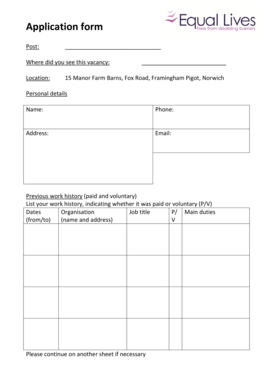 Job Application Form