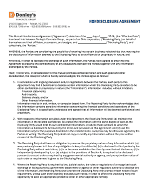 Mutual Non-Disclosure Agreement