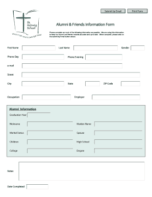 Alumni Information Form