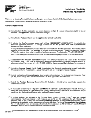 Individual Disability Insurance Application