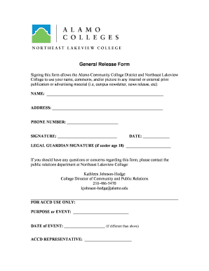 General Release Form