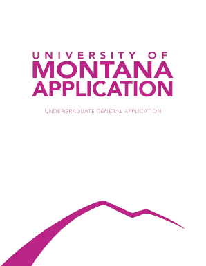 Undergraduate Admission Application