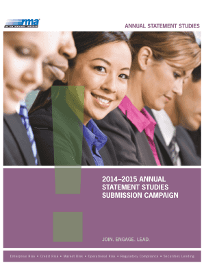 RMA Annual Statement Studies Submission Campaign