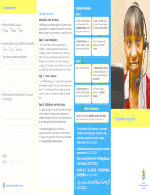 Complaints Form