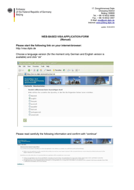 German Visa Application Form