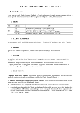 Modulo di Richiesta di Indennizzo Thello