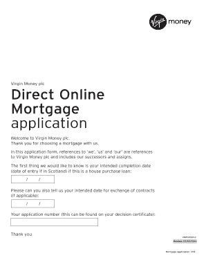 Virgin Money UK Mortgage Application
