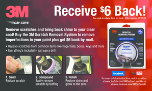 3M Scratch Removal System Mail-In Rebate Form