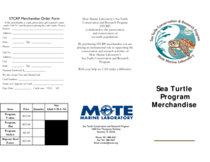 STCRP Merchandise Order Form