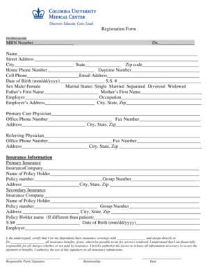 Patient Registration Form
