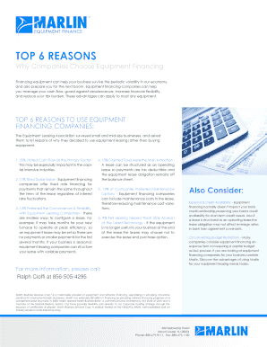 Equipment Lease Credit Application