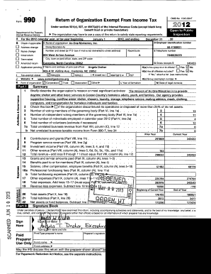 Form 990 Return of Organization Exempt From Income Tax