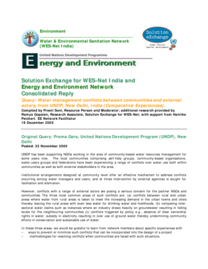 Home environment questionnaire - Conflicts CR - India Water Portal - indiawaterportal