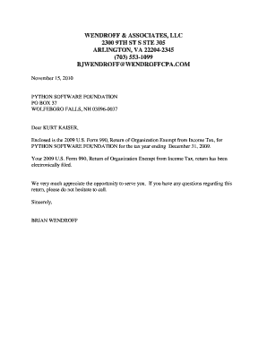 2009 Form 990 for Python Software Foundation