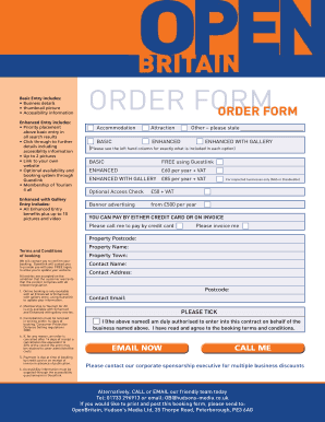 OpenBritain Tourism Business Registration Form