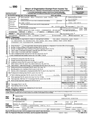 Form 990 Return of Organization Exempt From Income Tax
