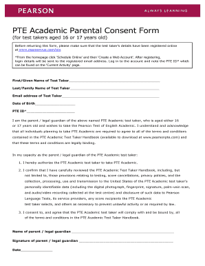 pte consent form