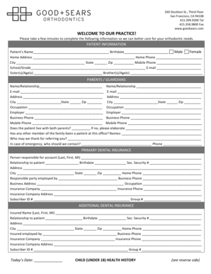 Patient Information Form
